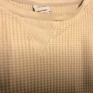 The North Face Cream Waffle Weave Top Size XXL